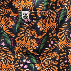Lucy & Yak Mixed by Nasrin Tiger Print Overalls